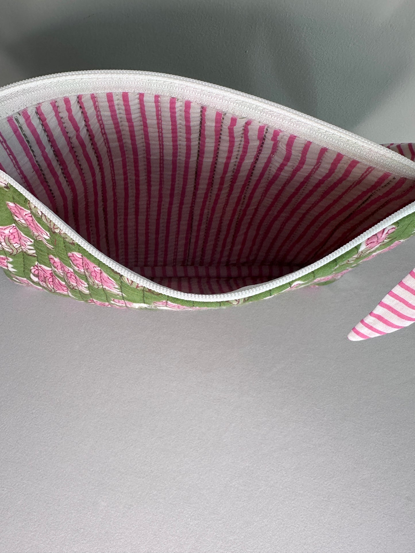 Blush Bloom Zipper Pouch