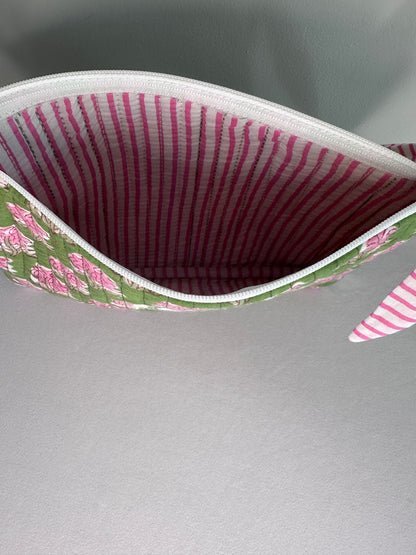 Blush Bloom Zipper Pouch