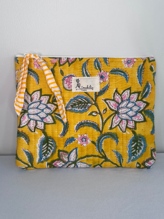 Sunshine Flora Zipper Pouch
