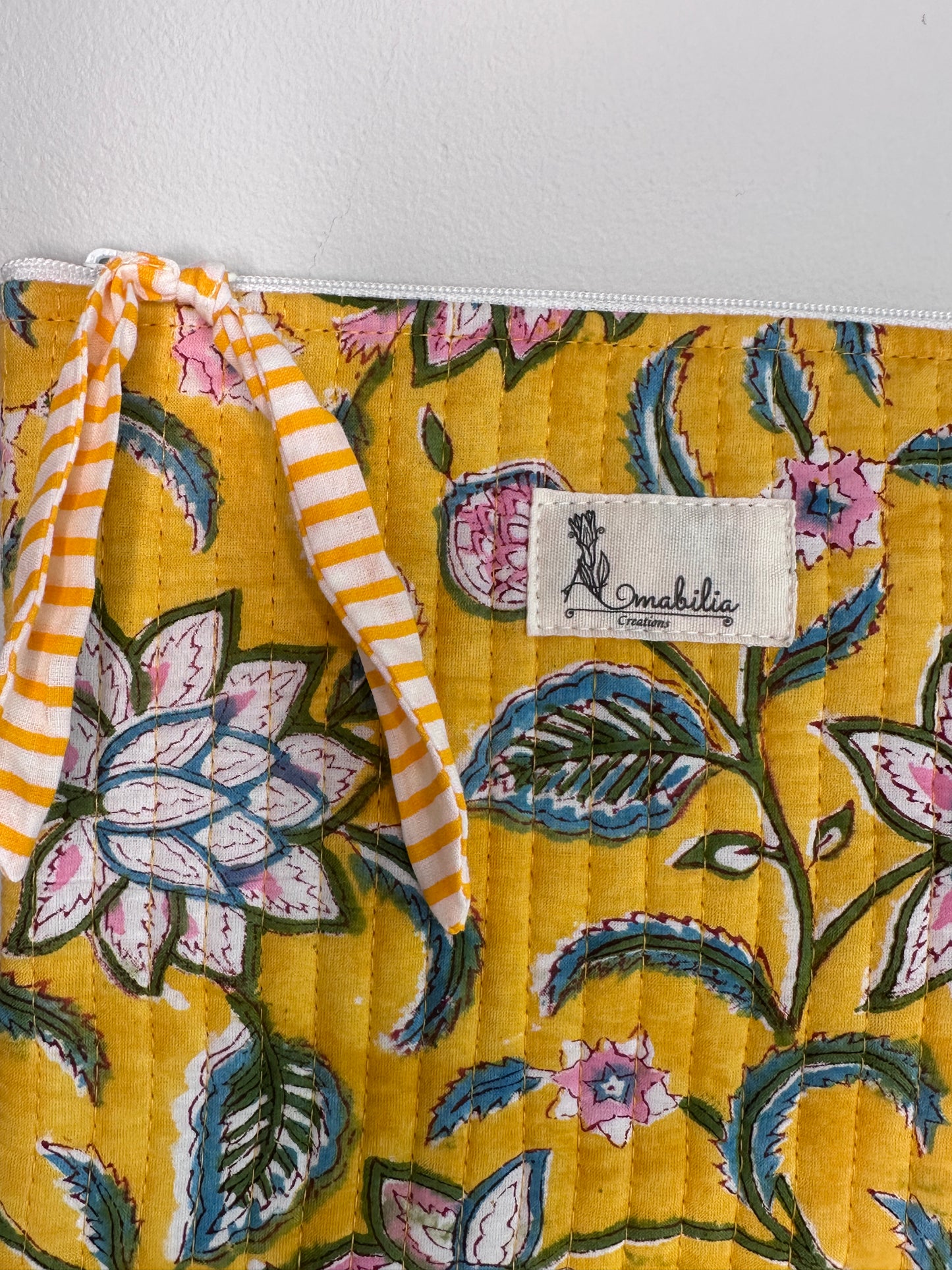 Sunshine Flora Zipper Pouch