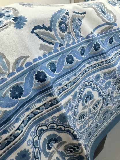 Blue Blossom Bed sheet