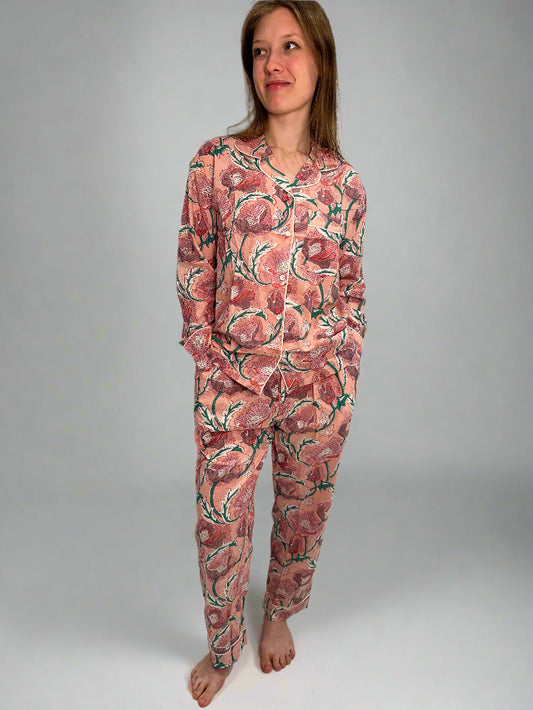 Coral Bloom PJ Set