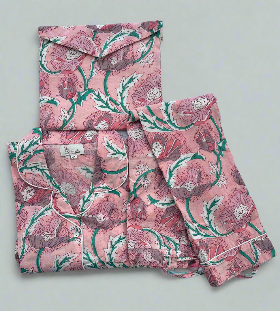 Coral Bloom PJ Set