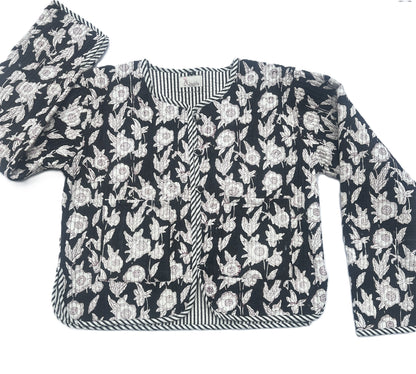 Noir Garden - Short Quilted Jacket