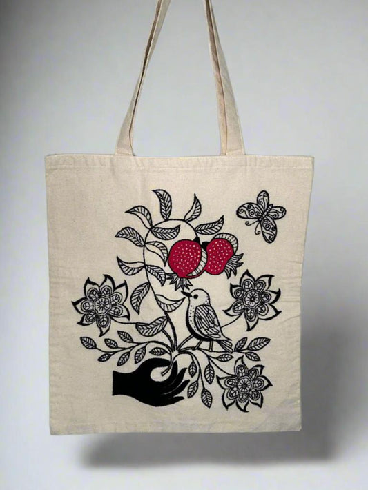 Bouquet - Embroidered Tote Bag