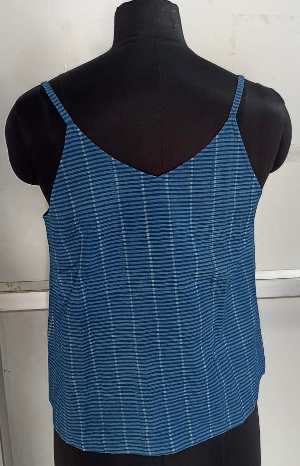 Neel Collection - Aqua Stripe Tank top