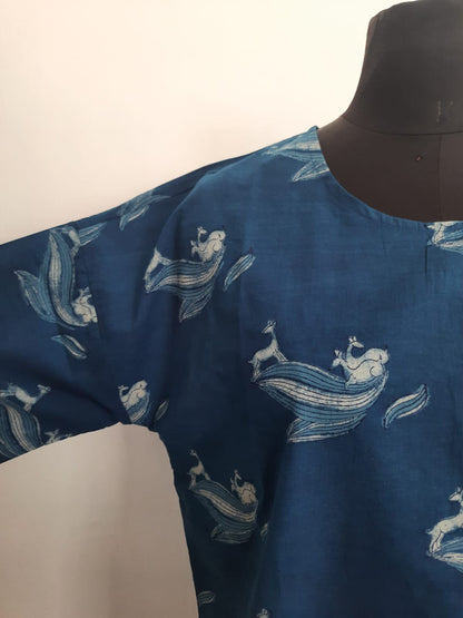 Woodland Charm Indigo Top