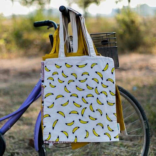 Bananas - Embroidered Tote Bag